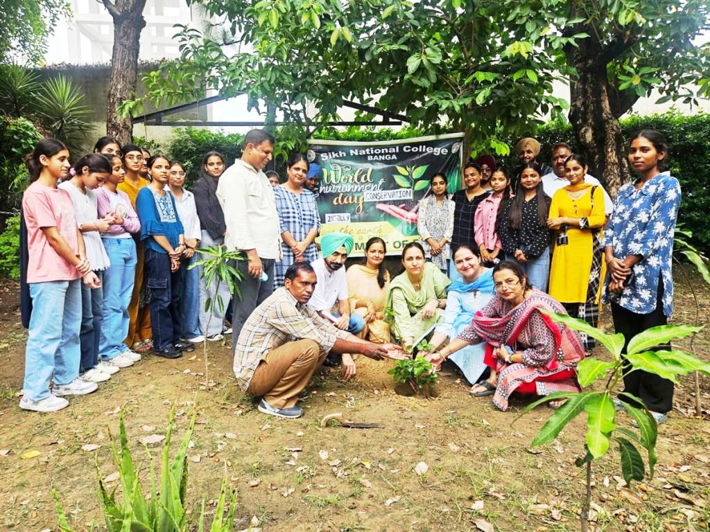 Sikh National College Banga gave a message of environmental conservation by planting trees on the occasion of World Nature Conservation Day